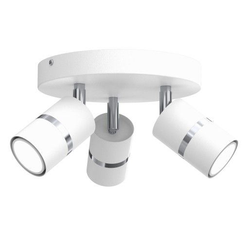 LAMPA SUFITOWA PLAFON KOŁO REGULOWANY BIAŁY LED