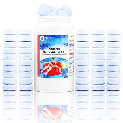 CHLOR do BASENU TABLETKI do BASENU SPA MULTIfunkcyjne na GLONY 50 tabletek