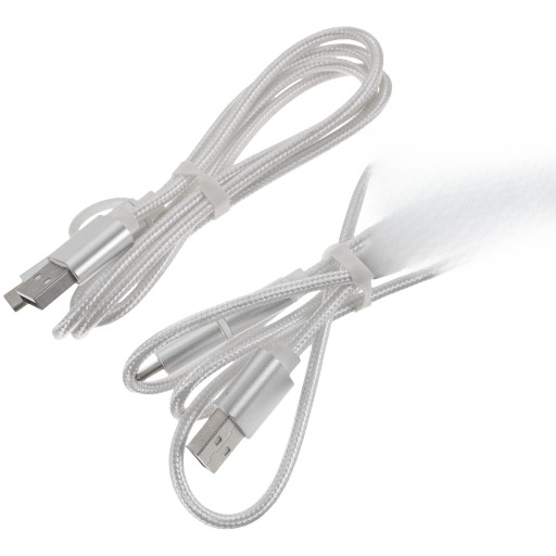 PRZEWÓD DO ŁADOWANIA SAMOCHODOWEGO PRZENOŚNY KABEL TYPU USB W PLOCIE