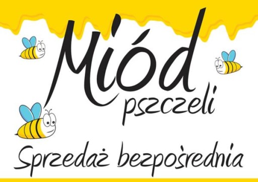 Tablica reklamowa sprzedaż miodu - wzór F238