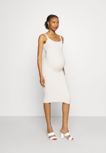MISSGUIDED MATERNITY ŚMIETANOWA SUKIENKA (38/40)