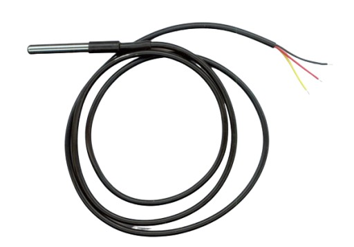 SENSOR DS18B20 CZUJNIK TEMPERATURY SONDA Z KABLEM 2m CYFROWY WODOODPORNY