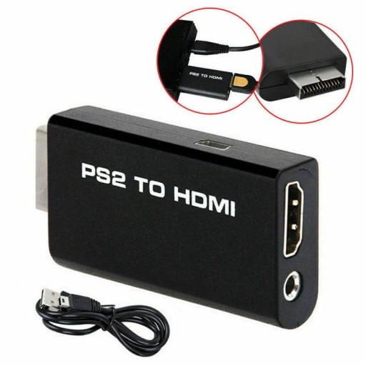 ADAPTER KONWERTER PRZEJŚCIÓWKA PS2 do HDMI 1080p