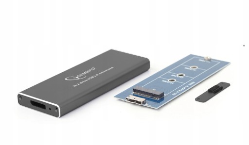Gembird Obudowa USB 3.0 dla pamięci M.2, czarna