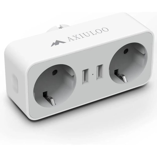 LISTWA ZASILAJĄCA 2x GNIAZDO 2x USB AXIULOO 4w1