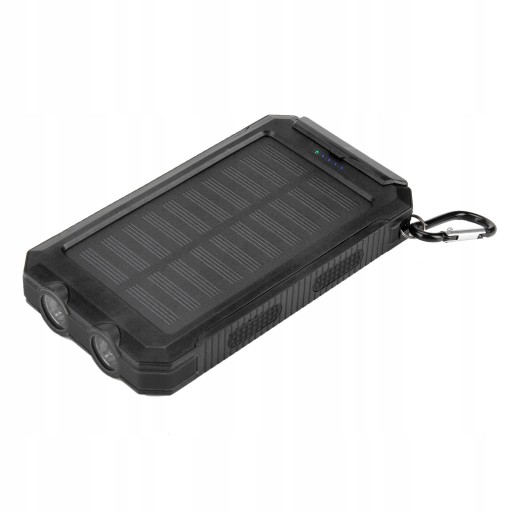 BANK ENERGII SŁONECZNEJ PRZENOŚNY 10000MAH Z LED