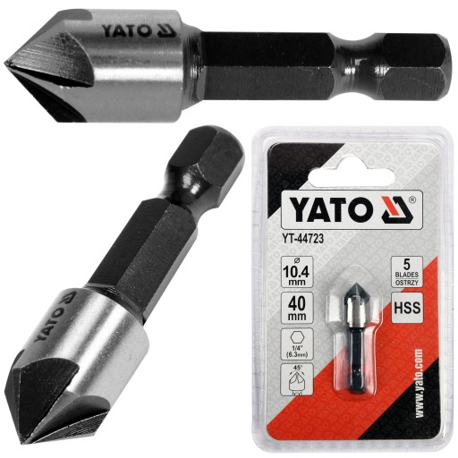 POGŁĘBIACZ DO METALU HSS 10,4mm x 40mm HEX YATO