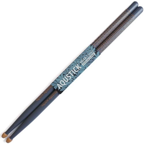 Pałki perkusyjne 5A z gripem amerykańska hikora Nexon Aqustick HG5A Basalt