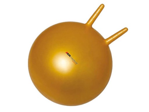 Piłka rehabilitacyjna HOPPER z rogami 50cm Żółta