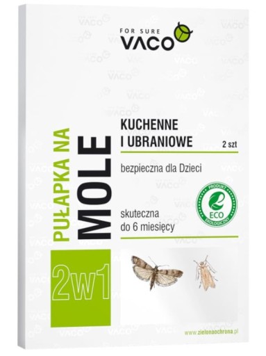 VACO Pułapka mole ubraniowe i spożywcze 2w1 2szt.