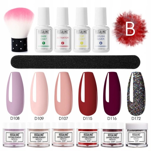 ROSALIND Zestaw do manicure tytanowego 6PC