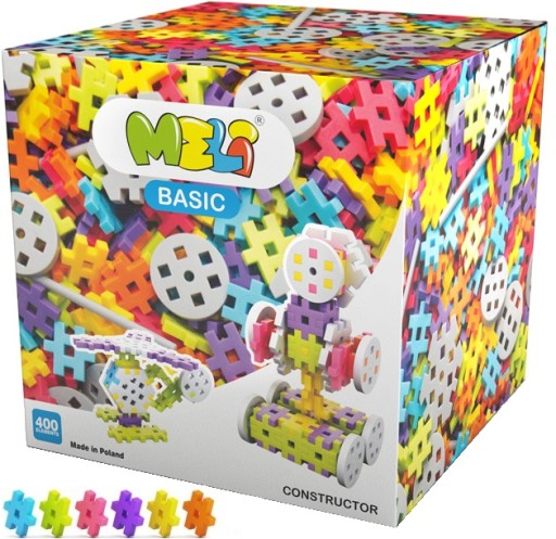 KLOCKI Wafle KONSTRUKCYJNE WAFLE MELI Basic Constructor 400 EL.