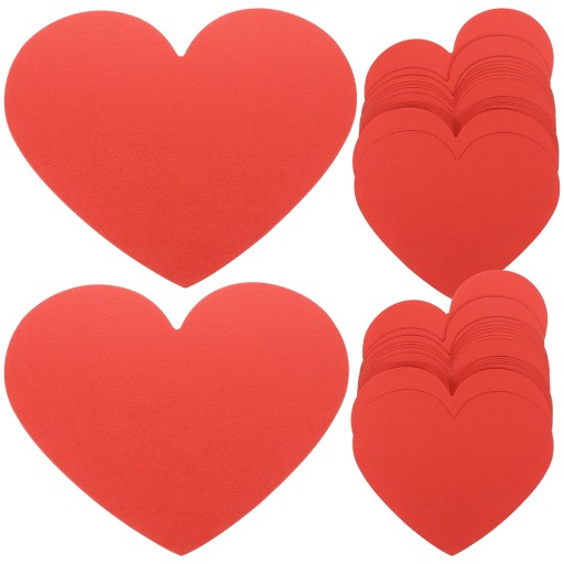 Valentine Heart Card Cards Stock Set 100 Pcs