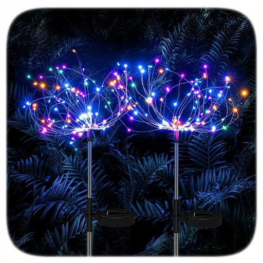 2X LAMPA SOLARNA OZDOBA OGRODOWA DMUCHAWCE 150 LED