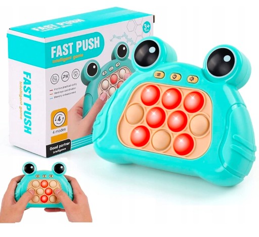 POP IT FAST PUSH GAME - Антистрессовая аркада FROG BATTERY