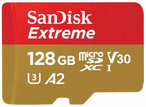 SANDISK MICRO SDXC EXTREME 128GB 190MB/s U3 V30 A2