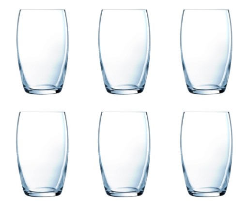 KOMPLET SZKLANKA WYSOKA szkło 6 x 375 ml LUMINARC