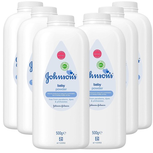 6 x JOHNSONS BABY POWDER 500g zestaw