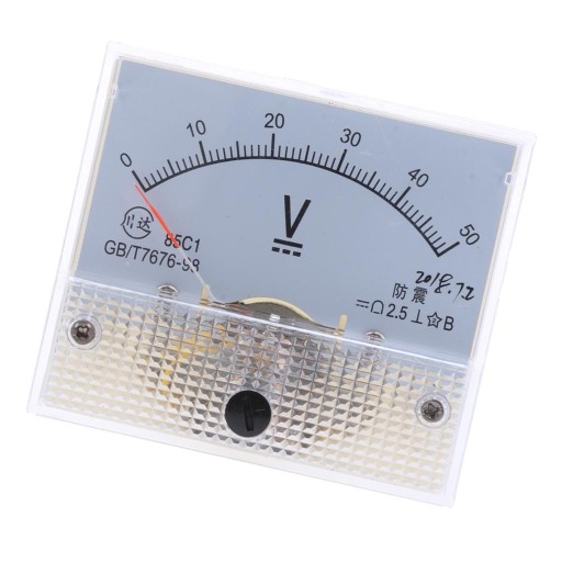 85C V Panel Napięcie DC Volt Analogowy mierni