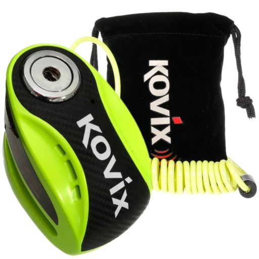 BLOKADA TARCZY HAMULCOWEJ Kovix 10 mm alarm green