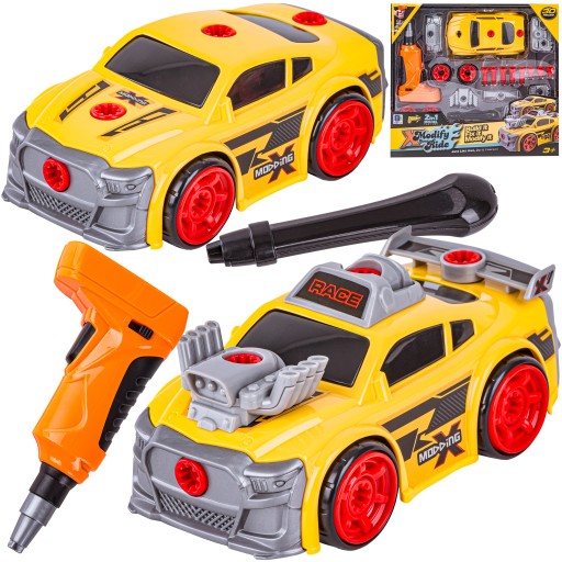 Sportowe Auto Samochód 2w1 DO ROZKRĘCANIA Skręcania Wkrętarka Śruby TUNING