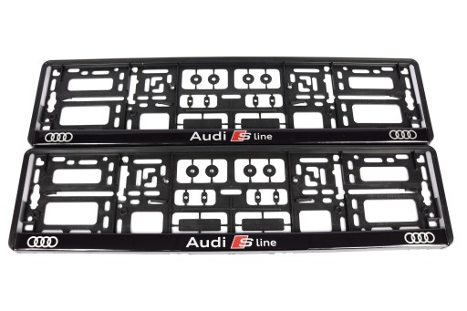 RAMKI TABLICY REJESTRACYJNEJ AUDI SLINE 2szt