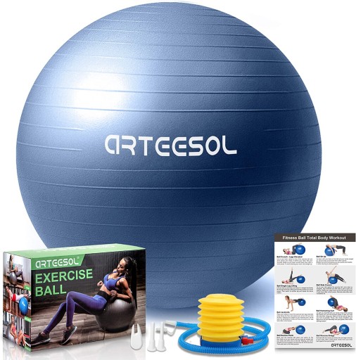 PIŁKA DO ĆWICZEŃ FITNESS 55CM DUNKELBLAU ARTEESOL
