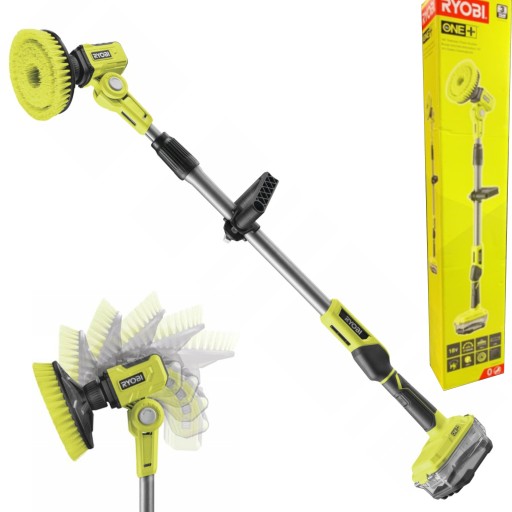 RYOBI OBROTOWA SZCZOTKA AKUMULATOROWA TELESKOPOWY WYSIĘGNIK 18V R18TPS SOLO