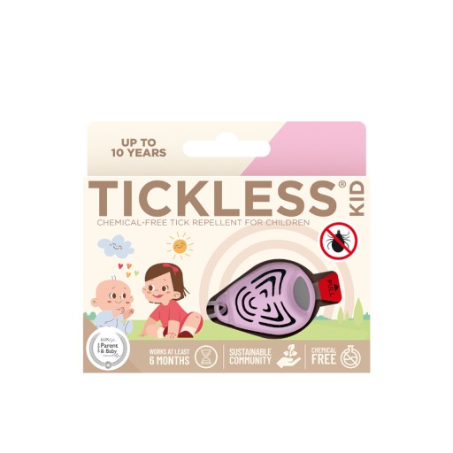 ULTRADŹWIĘKOWA OCHRONA PRZED KLESZCZAMI DLA DZIECI TICKLESS BABY KID RÓŻ