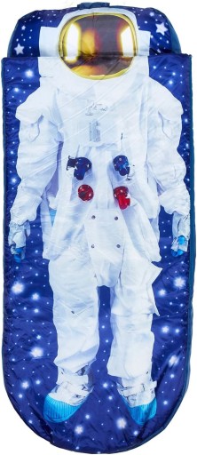 DMUCHANY MATERAC ZE ŚPIWOREM DLA DZIECI ASTRONAUTA