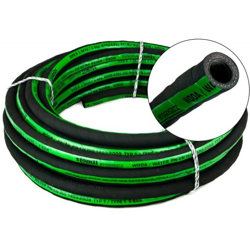 Wąż gumowy do wody 20mm 0.6 MPa Stomil