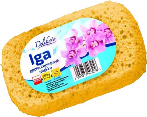 GĄBKA KĄPIELOWA DELIKATO IGA