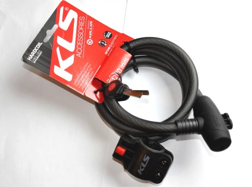 ZAMEK ROWEROWY KLS HARDCOIL 120CM KELLYS ZAPIĘCIE do ROWERU