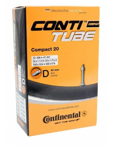 DĘTKA CONTINENTAL COMPACT 20x1 1/4-1,75 32/47-406/451 DV