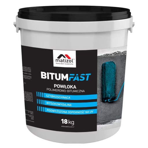 Matizol Bitumfast Premium Powłoka polimerowo-bitumiczna fundament dach 18kg