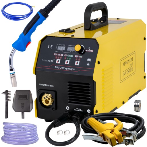 SPAWARKA MIGOMAT PÓŁAUTOMAT MIG 210 MAGNUM SYNERGIA MMA TIG LIFT