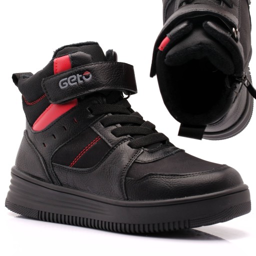 BUTY ZIMOWE CHŁOPIĘCE OCIEPLANE RZEPY GETO 109 32