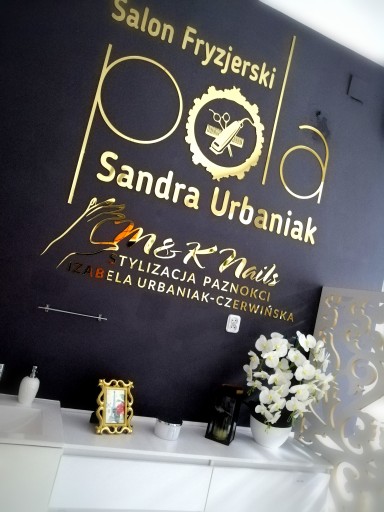 Złote logo 3D litery PLEXI styrodur NAPIS ścianę