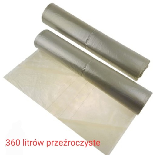 Worki 360L BUDOWLANE NA STYROPIAN BEZBARWNE SŁOMKOWE