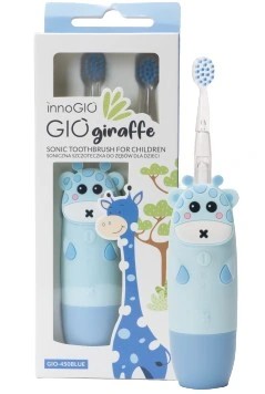 InnoGIO GIOgiraffe Szczoteczka soniczna dla dzieci 2 - 12 lat niebieska