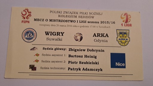 WIGRY SUWAŁKI - ARKA GDYNIA 20-03-2016