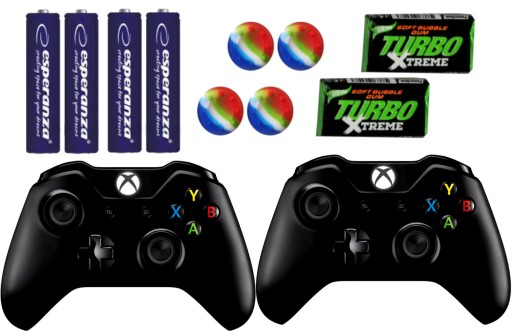 Pady kontrolery XBOX ONE SERIES PC CZARNE 1708 MEGA FUN KOMPLET ZESTAW!!!