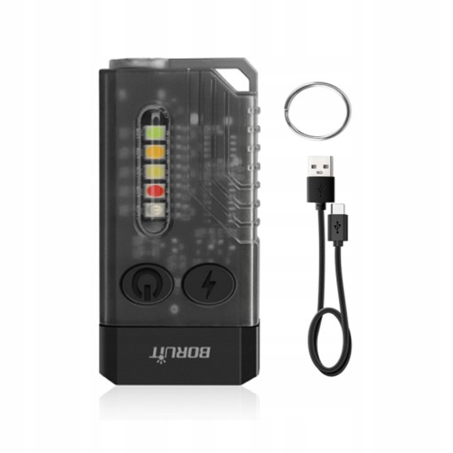 BORUiT V10 EDC brelok z latarką przenośna Micro la