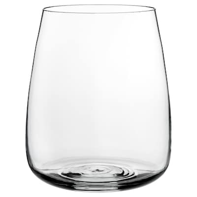 PIĘKNY WAZON, SZKŁO ELEGANCKI KSZTAŁT 18 cm IKEA
