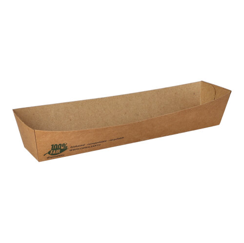 Tacki papierowa na przekąski, hot- dog, kiełbaski 3,5 x 5 x 20 cm 80 szt.