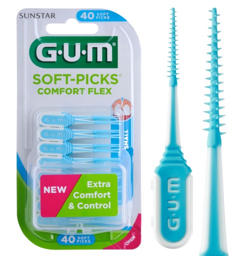 GUM SOFT-PICKS COMFORT FLEX MINT Szczoteczka międzyzębowa Miętowa - małe