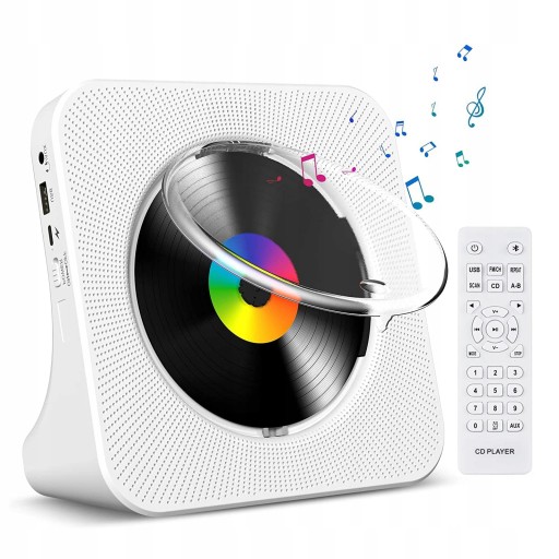 Odtwarzacz CD Głośnik Bluetooth Radio Przenośny