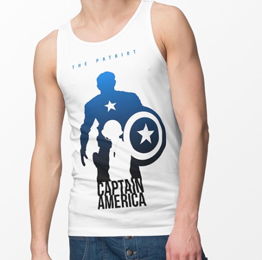 TANK TOP FILMOWE CAPTAIN AMERICA