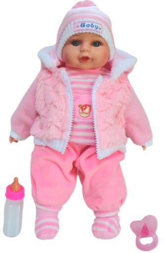 BOBAS LALKA MÓWI I ŚPIEWA BABY LALECZKA BUTELKA