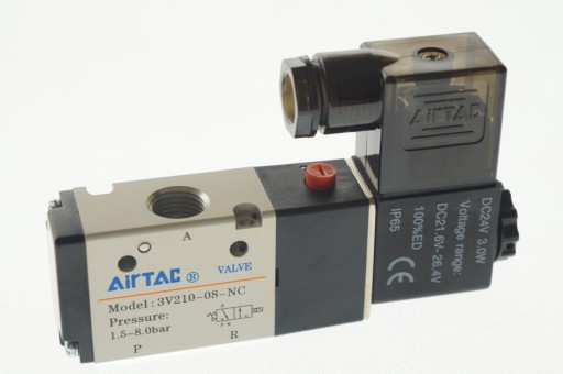 ELEKTROZAWÓR AIRTAC 3V210-08 3/2-1/4-24 VDC